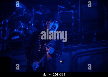 King Diamond spielt live auf der Bühne während des Hellfest Open Air Festivals am 21. Juni 2019 in Clisson, Frankreich Foto von Julien Reynaud/APS-Medias/ABACAPRESS.COM Stockfoto