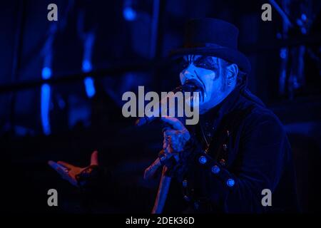 King Diamond spielt live auf der Bühne während des Hellfest Open Air Festivals am 21. Juni 2019 in Clisson, Frankreich Foto von Julien Reynaud/APS-Medias/ABACAPRESS.COM Stockfoto