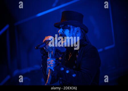 King Diamond spielt live auf der Bühne während des Hellfest Open Air Festivals am 21. Juni 2019 in Clisson, Frankreich Foto von Julien Reynaud/APS-Medias/ABACAPRESS.COM Stockfoto