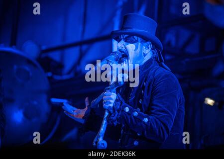 King Diamond spielt live auf der Bühne während des Hellfest Open Air Festivals am 21. Juni 2019 in Clisson, Frankreich Foto von Julien Reynaud/APS-Medias/ABACAPRESS.COM Stockfoto