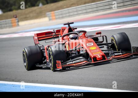 Sebastian Vettel (Scuderia Ferrari) fährt während des Grand Prix de France 2019, Le Castellet, Frankreich, am 23. Juni 2019. Foto von Marco Piovanotto/ABACAPRESS.COM Stockfoto