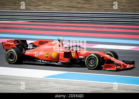 Charles Leclec (Scuderia Ferrari) fährt während des Grand Prix de France 2019, Le Castellet, Frankreich, am 23. Juni 2019. Foto von Marco Piovanotto/ABACAPRESS.COM Stockfoto