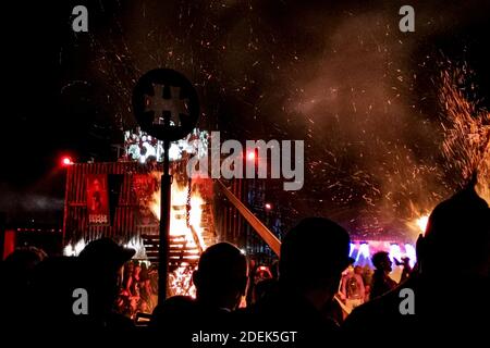 Allgemeine Atmosphäre beim Hellfest Open Air Festival am 23. Juni 2019 in Clisson, Frankreich Foto von Julien Reynaud/APS-Medias/ABACAPRESS.COM Stockfoto