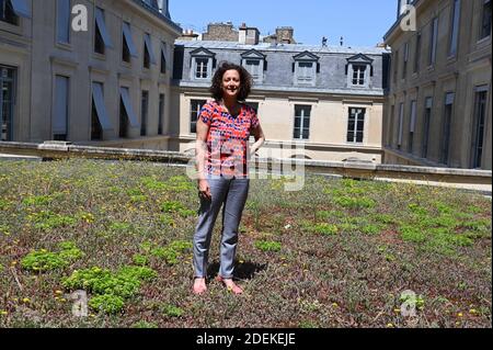 Interview mit der französischen Umweltministerin Emmanuelle Wargon am 26. Juni 2019 im Büro des Ministeriums für Ökologische Transformation in Paris. Foto von Elodie Gregoire/ABACAPRESS.COM Stockfoto