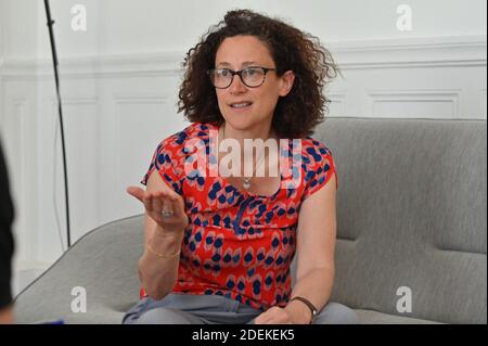 Interview mit der französischen Umweltministerin Emmanuelle Wargon am 26. Juni 2019 im Büro des Ministeriums für Ökologische Transformation in Paris. Foto von Elodie Gregoire/ABACAPRESS.COM Stockfoto