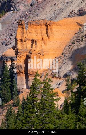 Bimsstein Castle von Bimsstein Castle Overlook, Crater Lake National Park, Volcano Legacy National Scenic Byway, Oregon Stockfoto