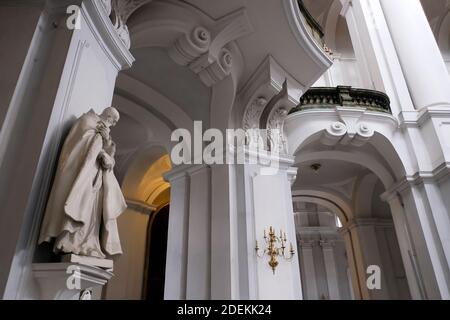 Frauenkirche Dominterior in Dresden, Deutschland. Die Marienkirche ist eine lutherische Kirche im Bundesland Sachsen Stockfoto