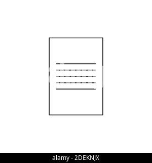 Schwarzes Notizbuch-Symbol mit Bleistift, isoliert auf weißem Hintergrund. Stock Vektor