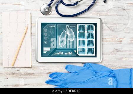 Medizinische Diagnostik in der modernen Krankenhaus. Stockfoto