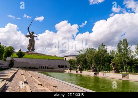 Wolgograd, Russland - 26. MAI 2019: Mutterland Anrufe Denkmal in Wolgograd, Russland Stockfoto
