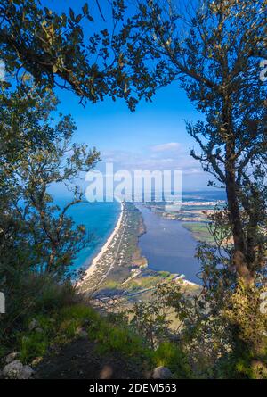 Monte Circeo (Latina, Italien) - der berühmte Berg am Tirreno Meer, in der Provinz Latina, sehr beliebt bei Wanderern für seine schöne Landschaft Stockfoto