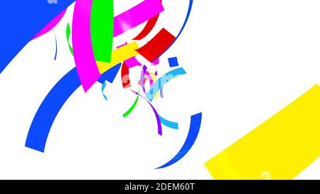 Abstrakte festliche Hintergrund mit bunten Konfetti Stockfoto