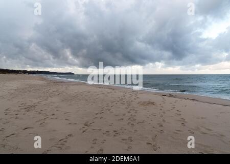 Strand in Wladyslawowo, Polen. 22. November 2020 © Wojciech Strozyk / Alamy Stockfoto Stockfoto
