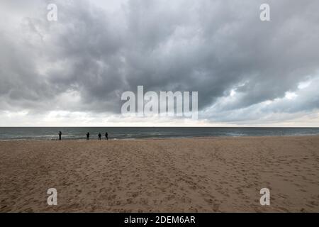 Strand in Wladyslawowo, Polen. 22. November 2020 © Wojciech Strozyk / Alamy Stockfoto Stockfoto