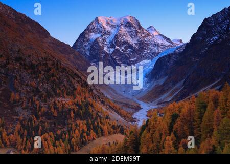 Geographie / Reisen, Schweiz, Wallis, Mt. Collon, 3637 m, Arolatal (Arolla Valley), zusätzliche-Rechte-Freigabe-Info-nicht-verfügbar Stockfoto