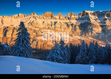 Geographie / Reisen, Schweiz, Churfirsten, St. Gallen, Additional-Rights-Clearance-Info-Not-available Stockfoto