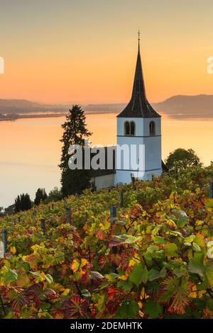 Geographie / Reisen, Schweiz, Ligerz am Bielrsee, Bern, Additional-Rights-Clearance-Info-not-available Stockfoto