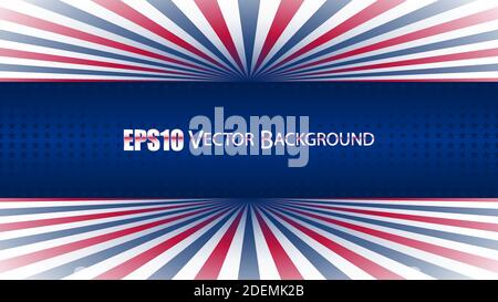 EPS10 Vektorhintergrund basierend auf der amerikanischen Flagge. Geben Sie Ihren Text ein. Perfekt für jeden Einsatz. Stock Vektor