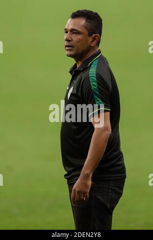 30. November 2020; Arena de Gremio, Porto Alegre, Brasilien; Brasilianische Serie A, Gremio gegen Goias; Goias-Manager Augusto C&#xe9;sar Stockfoto