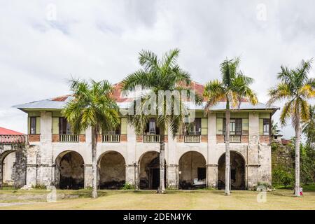 Die alte katholische Kirche von Alburquerque in Bohol, den Philippinen, wurde während der spanischen Kolonialzeit erbaut Stockfoto