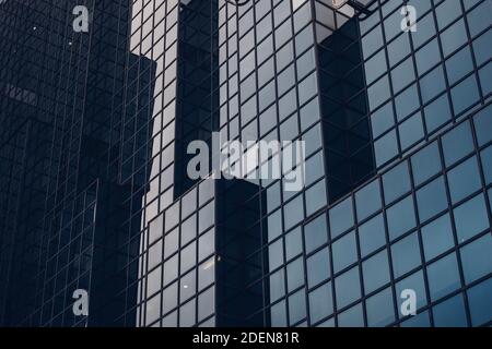 Northern and Shell Building - abstrakte Wolkenkratzer Reflexionen in moderner Architektur, London Stockfoto