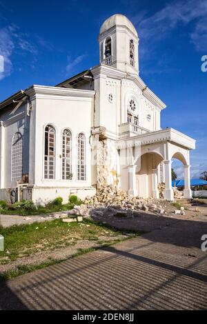 Kirchenschäden durch Erdbeben in Bohol, Philippinen Stockfoto