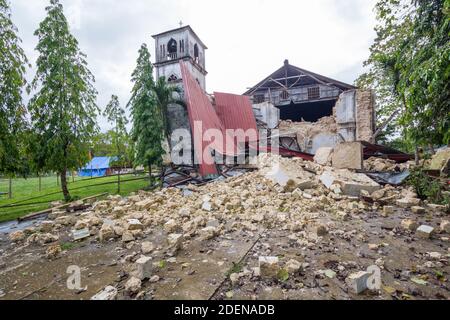 Kirchenschäden durch Erdbeben in Bohol, Philippinen Stockfoto