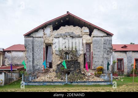 Kirchenschäden durch Erdbeben in Bohol, Philippinen Stockfoto