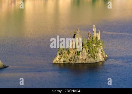 USA, Pazifischer Nordwesten, Oregon, Klamath County, Cascades, Crater Lake, Nationalpark, Wizard Island Stockfoto