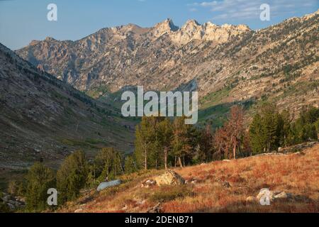 USA, Great Basin, Nevada, Elko County, Ruby Mountains, Lamoille Canyon, Stockfoto