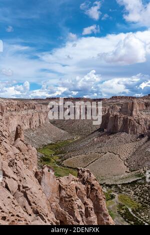 Anaconda Canyon Blick in Eduardo Avaroa Nationalpark, Bolivien Stockfoto