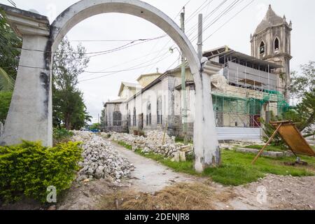 Kirchenschäden durch Erdbeben in Bohol, Philippinen Stockfoto