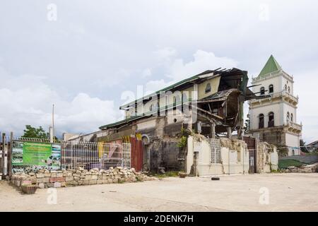 Kirchenschäden durch Erdbeben in Bohol, Philippinen Stockfoto