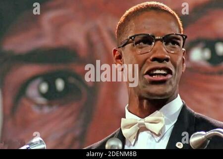 MALCOLM X 1992 Warner Bros Film mit Denzel Washington Stockfoto