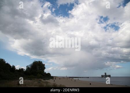 Überreste des Torpedowaffenplatz Hexengrund (TWP Gdynia Babie Doly) in Gdynia Babie Doly, Polen. Juli 2020. Von 1942 bis 1945 TWP war einer der großen Stockfoto