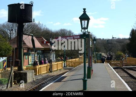 Isle of Wight Dampfeisenbahn haben Street Station Stockfoto