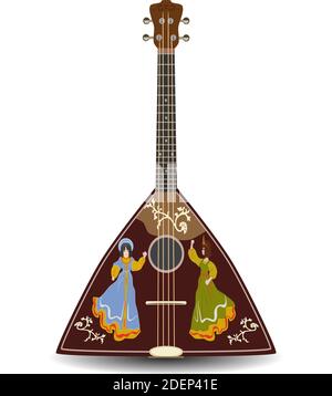 Traditionelle russische Balalaika Vektor-Illustration Stock Vektor