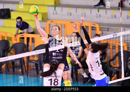 Palazzetto dello Sport, Scandicci, Florenz, Italien, 01 Dec 2020, Jelena Blagojevic (Developres SkyRes Rzeszow) während des SSC Palmberg Schwerin gegen Developres SkyRes Rzeszow, CEV Champions League Volleyball Spiel der Frauen - Foto Lisa Guglielmi / LM Stockfoto