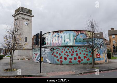 Das Violette Szabo Memorial im Stockwell Memorial Garden in South London. Foto von Sam Mellish Stockfoto