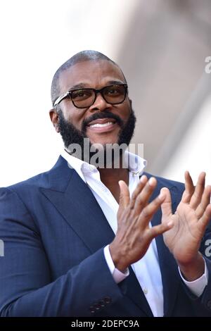 Tyler Perry wurde am 01. Oktober 2019 auf dem Hollywood Walk of Fame in Los Angeles, CA, USA, mit einem Star geehrt. Foto von Lionel Hahn/ABACAPRESS.COM Stockfoto