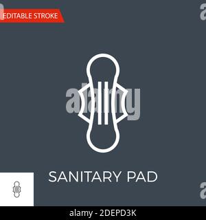 Symbol Für „Sanitary Pad Vector“ Stock Vektor