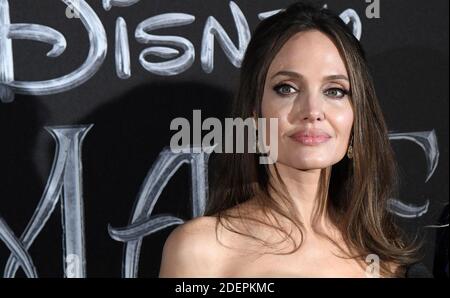 DIE US-Schauspielerin Angelina Jolie nimmt an der Europa-Premiere von Disneys düsterem Fantasy-Abenteuerfilm Maleficent : Mistress of Evil am 7. Oktober 2019 in Rom, Italien, Teil. Foto von Eric Vandeville/ABACAPRESS.COM Stockfoto