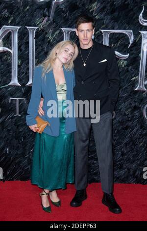 Rose Grey und Harris Dickinson bei der Premiere von Maleficent: Mistress of Evil am 09. Oktober 2019 im Odeon IMAX Waterloo in London, England. Foto von Aurore Marechal/ABACAPRESS.COM Stockfoto