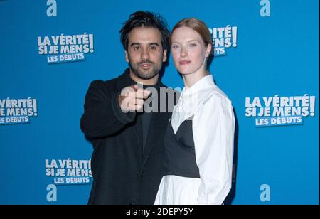 Yohan Manca et Fleur Geffrier Assistent a la Premiere du Film La Verite Si je Mens Les Debuts au Cinema le Grand Rex a Paris, Frankreich, le 15 Octobre 2019. Foto von Aurore Marechal/ABACAPRESS.COM Stockfoto