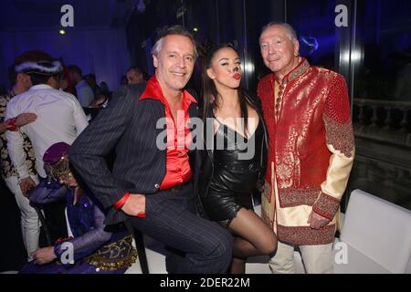 Jean-Michel Maire, Anastasia Brokelyn et Marc Dorcel lors du Bal Masqué de Marc Dorcel pour fêter 40 ans de Luxure a Paris, France, le 18 Octobre 2019. Foto von Jerome Domine/ABACAPRESS.COM Stockfoto