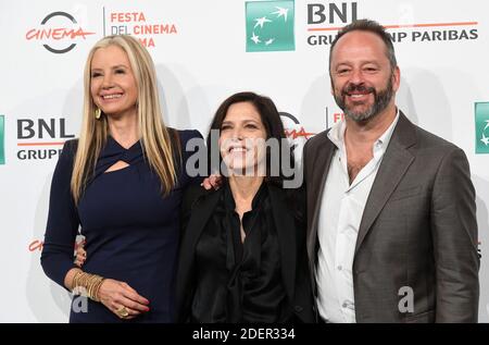 Mira Sorvino, Melora Walters und Gil Bellows besuchen die Fotoserie des Films "Growning" während des 14. Rom Film Festivals am 20. Oktober 2019 in Rom, Italien. Foto : Eric Vandeville/ABACAPRESS.COM Stockfoto