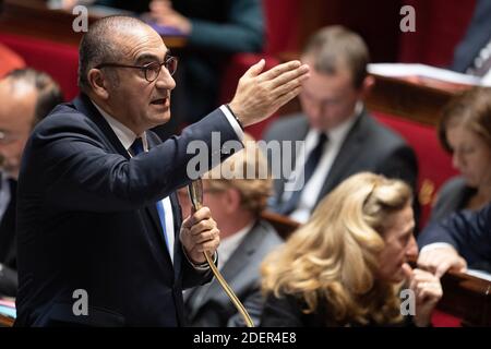 Der französische Innenminister Laurent Nunez nimmt am 22. Oktober 2019 in Paris an einer Fragestunde "Fragen an die Regierung" in der französischen Nationalversammlung Teil. Foto von David Niviere/ABACAPRESS.COM Stockfoto