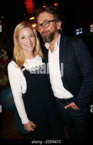 Natacha Regnier et son compagnon Alex Jaffray lors de l'After Party du Film 'Mon Chien stupide', au Buddha Bar organisé par five eyes Produktion A Paris, France le 22 Octobre 2019. Foto von Jerome Domine/ABACAPRESS.COM Stockfoto