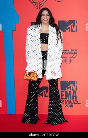 Rosalia nimmt an der MTV EMAS 2019 auf der FIBES Konferenz- und Ausstellungszentrum am 03. November 2019 in Sevilla, Spanien, Teil. Foto von David Niviere/ABACAPRESS.COM Stockfoto