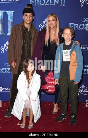 Bronx Wentz, Evan Ross, Ashlee Simpson und Jagger Snow Ross besuchen am 07. November 2019 die Premiere von Disneys 'Frozen 2' im Dolby Theater in Los Angeles, CA, USA. Foto von Lionel Hahn/ABACAPRESS.COM Stockfoto